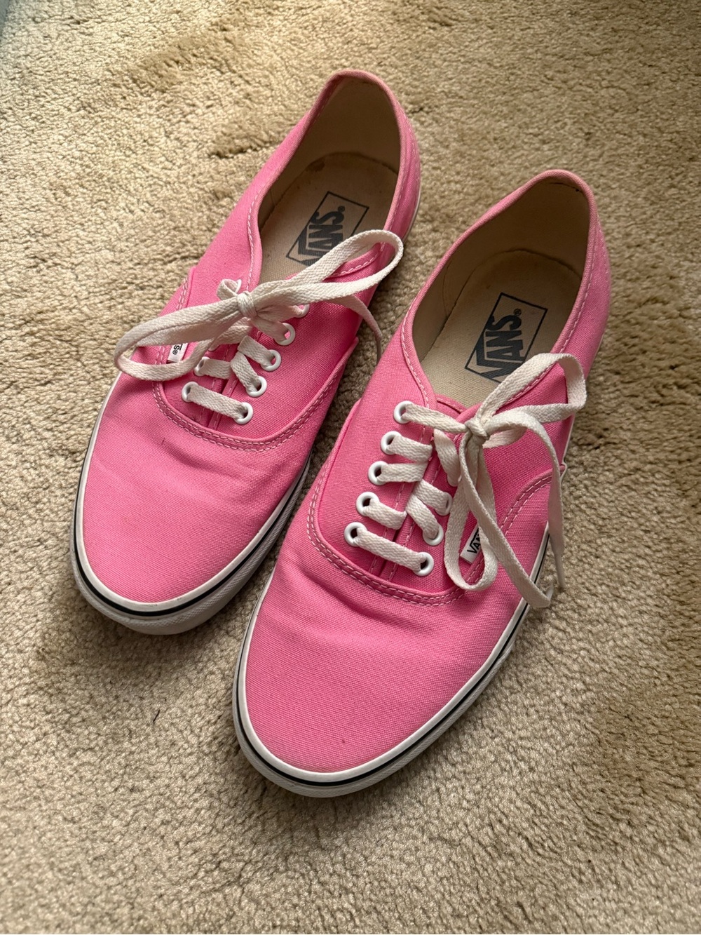 Vans Pink Canvas Sneakers